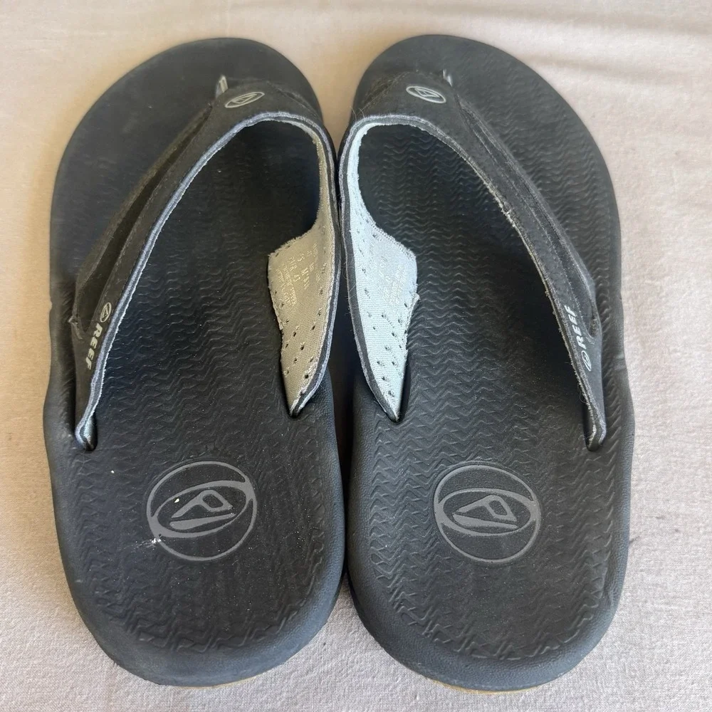 Size 10 - Reef Men's Flex‎ Sandal Black Silver